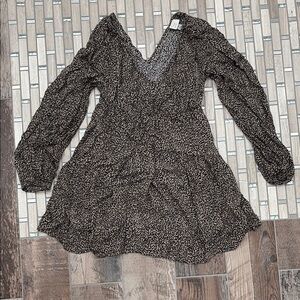 a new day Black and White Patterned Dress